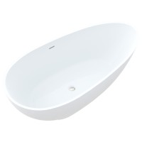 Ванна свободностоящая Bonito Home Tiza 1700x850 искусственный камень белый
